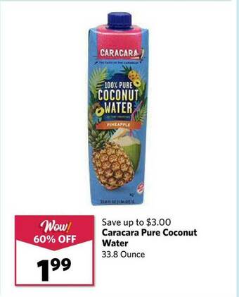 Grocery Outlet Caracara Pure Coconut Water offer