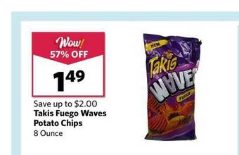 Grocery Outlet Takis Fuego Waves Potato Chips offer