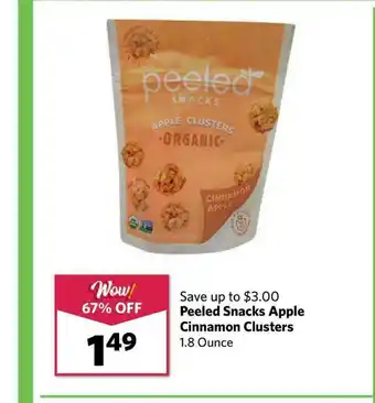 Grocery Outlet Peeled Snacks Apple Cinnamon Clusters offer