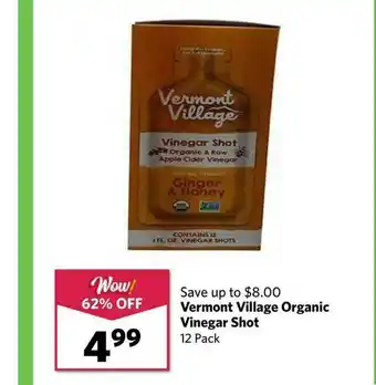 Grocery Outlet Vermont Village Organic Vinegar Shot offer