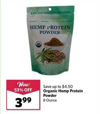 Grocery Outlet Organic Hemp Protein Powder offer
