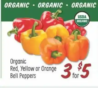 Sprouts Farmers Market Organics Red Yellow Or Orange Bell Peppers offer