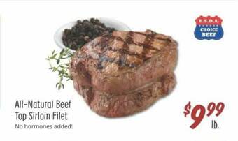Sprouts Farmers Market All-natural Beef Top Sirloin Filet offer