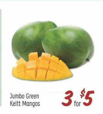 Sprouts Farmers Market Jumbo Green Keitt Mangos offer