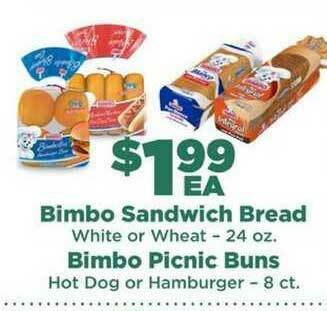 Northgate Market Bimbo Sandwich Bread Bimbo Picnic Buns offer