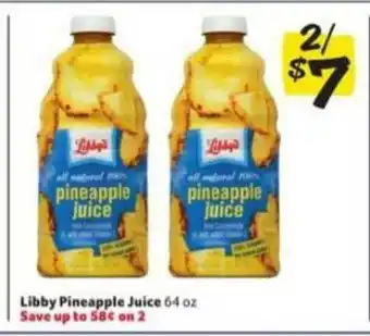 Winn Dixie Libby Pineapple Juice offer