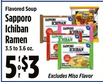 KTA Super Stores Flavored Soup Sapporo Ichiban Ramen offer