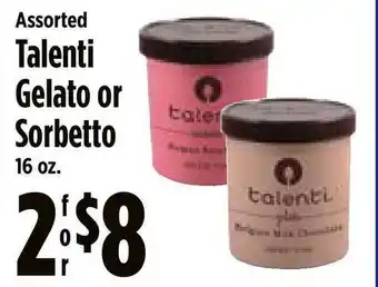 Assorted Talenti Gelato Or Sorbetto