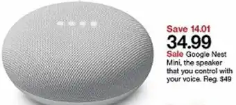 Target Google Nest Mini Speaker offer