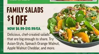 Central Market Fmaily Salads offer