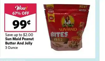 Grocery Outlet Sun Maid Peanut Butter And Jelly offer