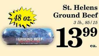 Harvest Foods St; Helens Ground Beef offer
