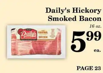 Harvest Foods Daily's Hickory Smoked Bacon offer
