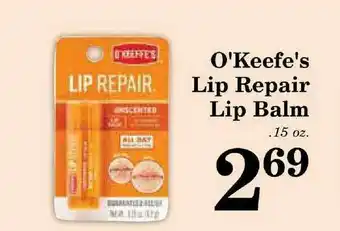 Harvest Foods O'keefe's Lip Repair Lip Balm offer