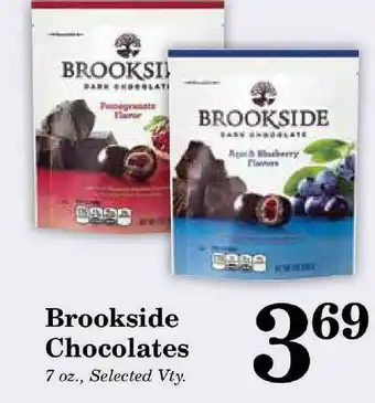 Harvest Foods Brookside Chocolates offer