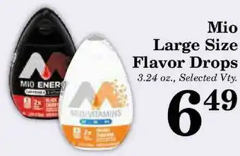 Harvest Foods Mio Large Size Flavor Drops offer