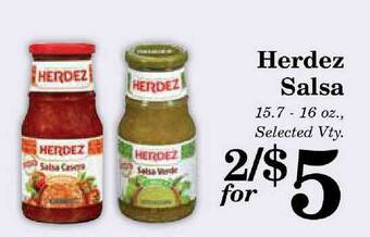Harvest Foods Herdez Salsa offer