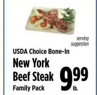 KTA Super Stores New York Beef Steak Usda Choice Bone-in offer