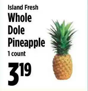 KTA Super Stores Whole Dole Pineapple Island Fresh offer