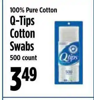 KTA Super Stores Q-tips Cotton Swabs 100% Pure Cotton offer
