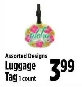 KTA Super Stores Luggage Tag Assorted Designs offer