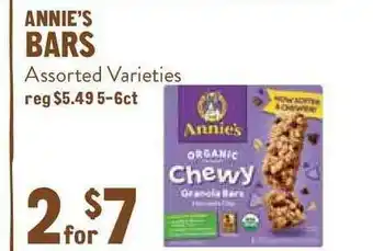 New Seasons Market Bars Annie's offer