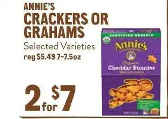 New Seasons Market Crackers Or Grahams Annie's offer