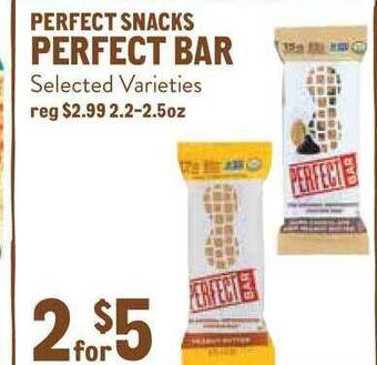 New Seasons Market Perfect Bar Perfect Snacks offer