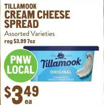 New Seasons Market Cream Cheese Spread Tillamook offer