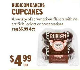 New Seasons Market Rubicon Bakers Cupcakes offer