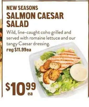 New Seasons Market Salmon Caesar Salad offer