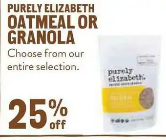 New Seasons Market Oatmeal Or Granola Purely Elizabeth offer