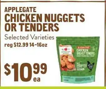 New Seasons Market Chicken Nuggets Or Tenders Applegate offer