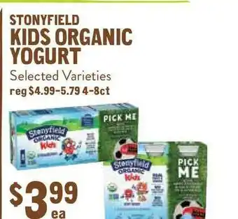 New Seasons Market Kids Organic Yogurt Stonyfield offer