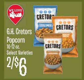 Jewel-Osco G.h. Cretors Popcorn offer