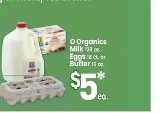 Jewel-Osco O Organics Milk Eggs Butter offer