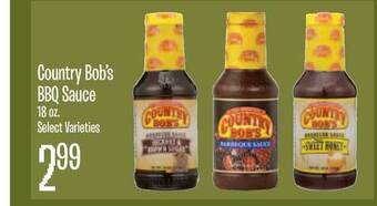 Jewel-Osco Country Bob's Bbq Sauce offer