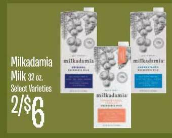 Jewel-Osco Milkadamia Milk offer