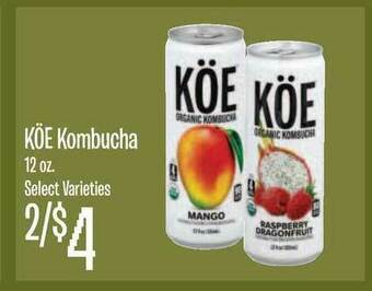 Jewel-Osco Köe Kombucha offer
