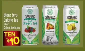 Jewel-Osco Steaz Zero Calorie Tea offer