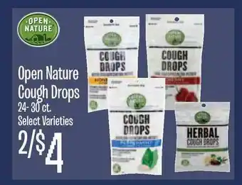 Jewel-Osco Oepn Nature Cough Drops offer