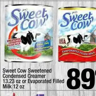Super King Markets Sweet Cow Sweetened Condensed Creamer Or Evaporated Filled Milk offer