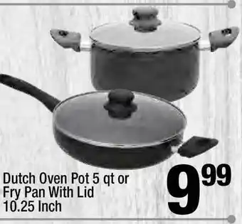 Super King Markets Dutch Oven Pot 5 Qt Or Fry Pan With Lid 10.25 Inch offer