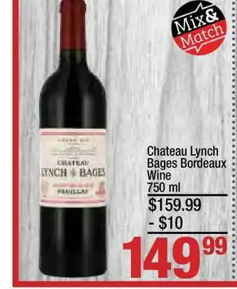 Super King Markets Chateau Lynch Bages Bordeaux Wine offer