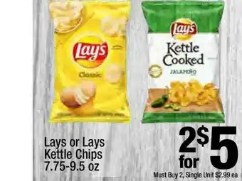 Super King Markets Lays Or Lays Kettle Chips offer