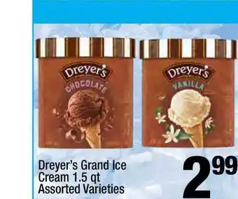 Super King Markets Dreyer's Grand Ice Cream Assorted Varieties offer