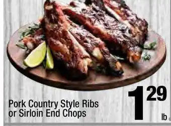 Super King Markets Pork Country Style Ribs Or Sirloin End Chops offer
