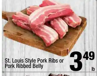 Super King Markets St. Louis Style Pork Ribs Or Pork Ribbed Belly offer