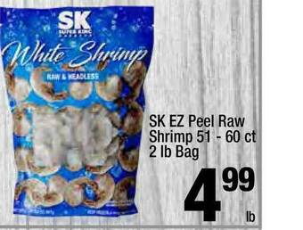 Super King Markets Sk Ez Peel Raw Shrimp offer