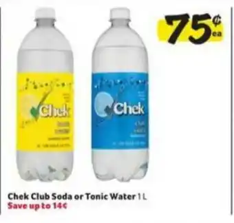 Winn Dixie Chek Club Soda Or Tonic Water offer
